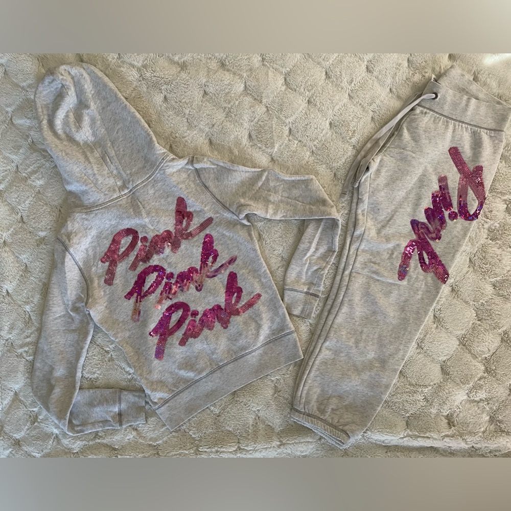 Vs pink size xs rare bling set